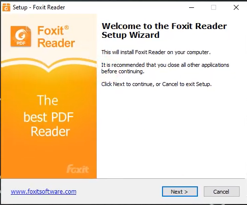 foxit pdf reader changing page number